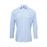 Premier Men´s Microcheck Gingham LS Cotton Shirt