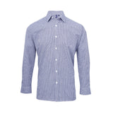 Premier Men´s Microcheck Gingham LS Cotton Shirt