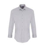 Premier Men's Stretch Fit Cotton Poplin Long Sleeve Shirt