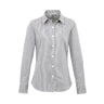 Premier Ladies Microcheck Gingham LS Cotton Shirt