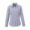 Premier Ladies Microcheck Gingham LS Cotton Shirt