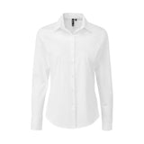 Premier Women's Stretch Fit Cotton Poplin Long Sleeve Shirt