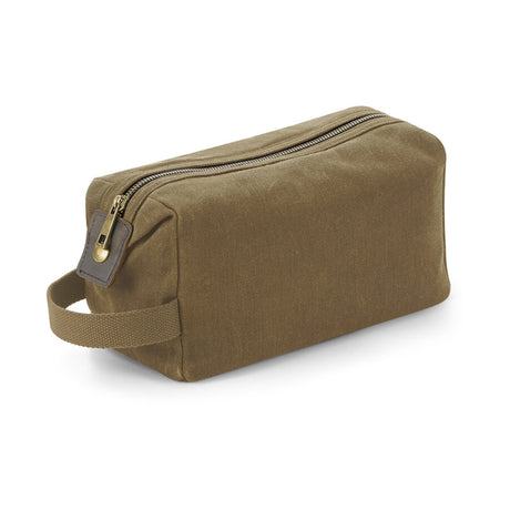 Quadra Heritage Waxed Canvas Wash Bag