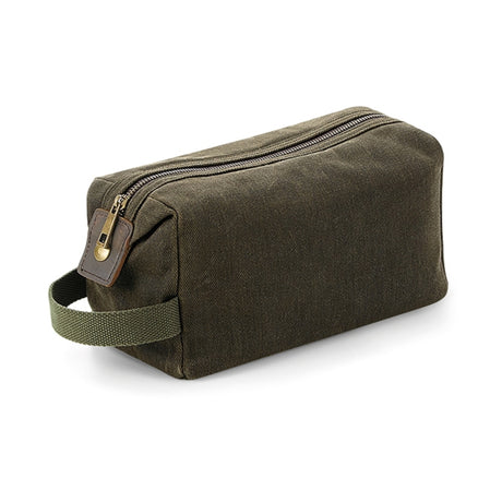 Quadra Heritage Waxed Canvas Wash Bag