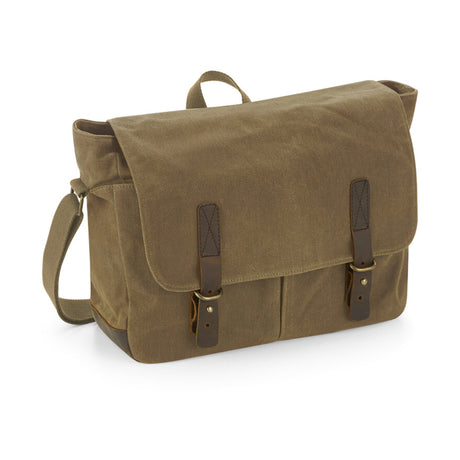 Quadra Heritage Waxed Canvas Messenger