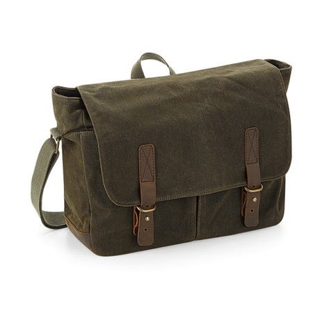 Quadra Heritage Waxed Canvas Messenger