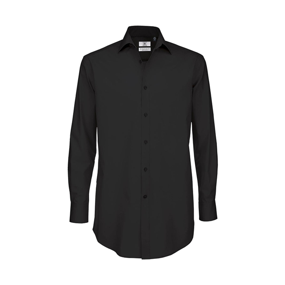 B and C Collection Black Tie Long Sleeve Shirt