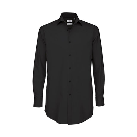 B and C Collection Black Tie Long Sleeve Shirt