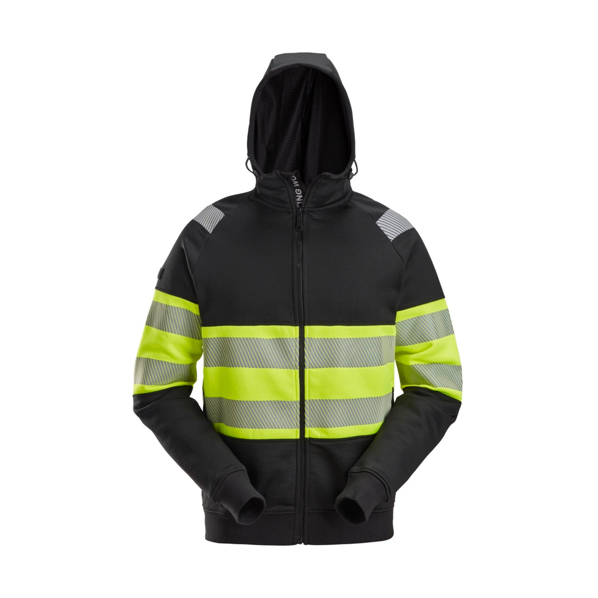 Snickers Workwear Varselhuvtröja med hellång dragkedja, klass 1