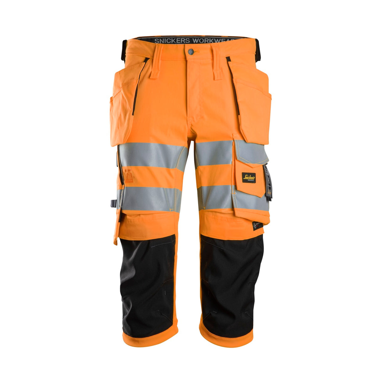 Snickers Workwear Piratbyxor med hölsterfickor, varsel klass 1/2