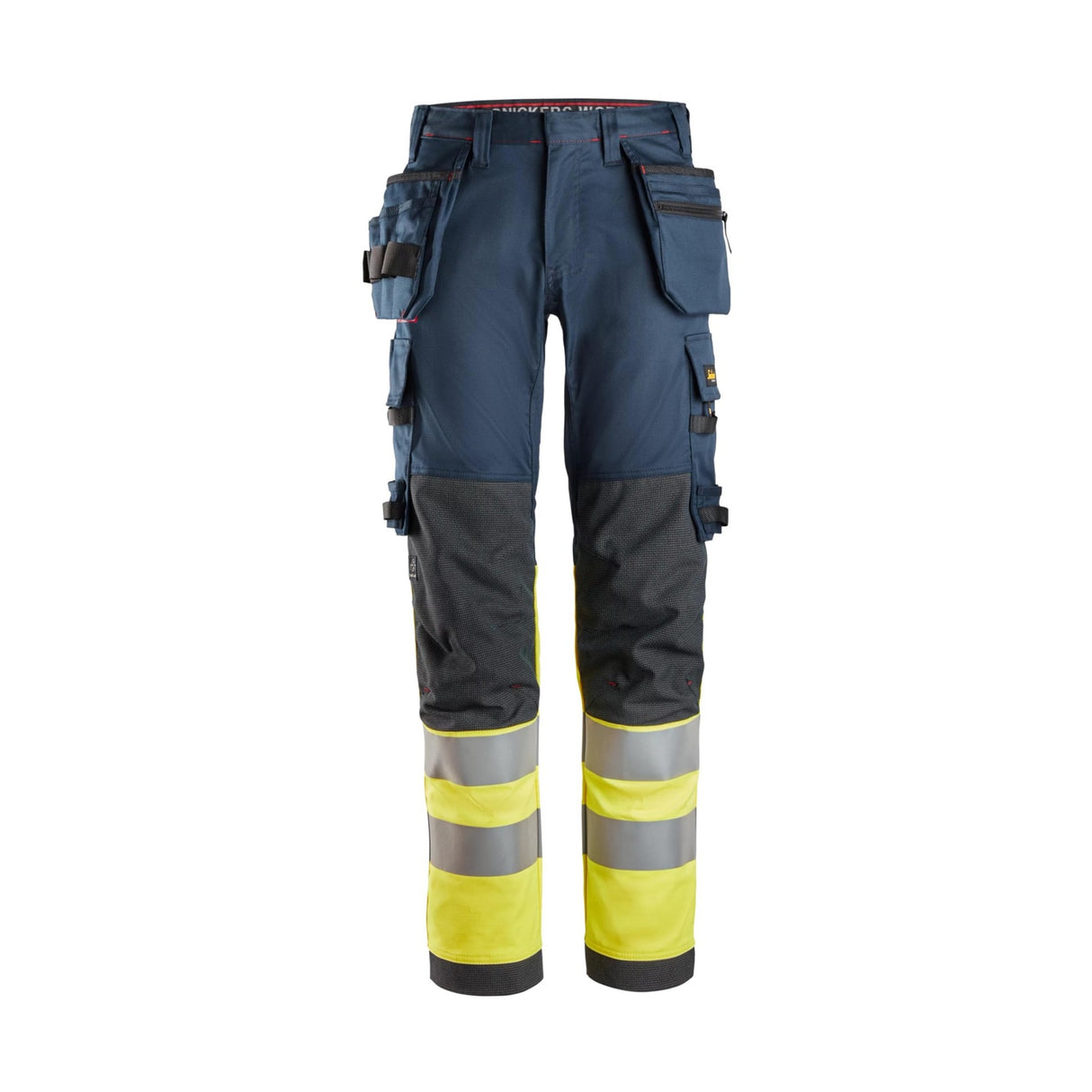 Snickers Workwear ProtecWork, Varselarbetsbyxa stretch med hölsterfickor, klass 1