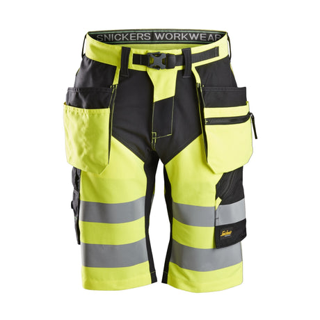 Snickers Workwear FlexiWork, Varselshorts+ Hölsterfickor Klass 1