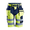 Snickers Workwear FlexiWork, Varselshorts+ Hölsterfickor Klass 1